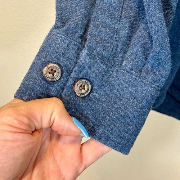 Duluth Trading Co. Men's Blue Ridge Relaxed Fit Jaspe Shirt Large - Picture 4 of 11